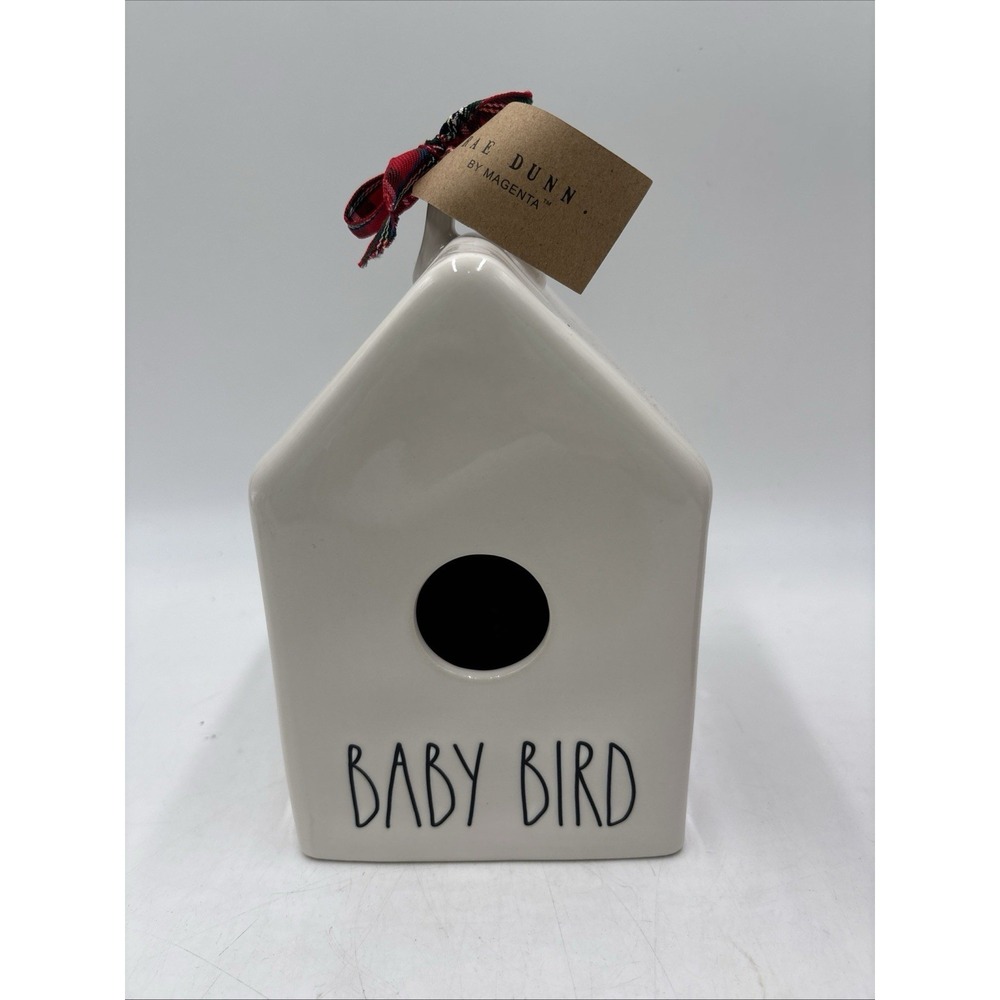 RAE DUNN Artisan Collection By Magenta Ceramic Bird House "BABY BIRD", EUC